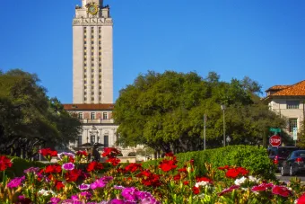 Tower with flowers